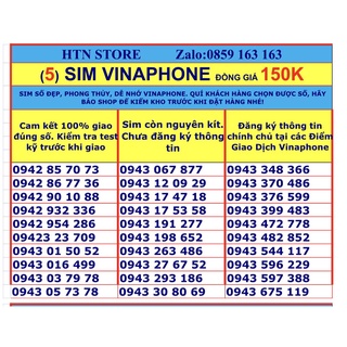 Sim vina số đẹp giá rẻ đồng giá 179k