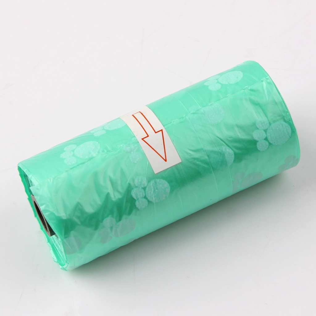 Cuộn 15 Túi Đựng Rác In Họa Tiết Xinh Xắn Tiện Dụng