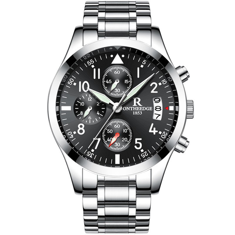 ĐỒNG HỒ NAM CHÍNH HÃNG R-ONTHEEDGE DÂY KIM LOẠI CAO CẤP CHỐNG GỈ CHẠY FULL 6 KIM + LỊCH NGÀY ĐẸP GIÁ RẺ | BigBuy360 - bigbuy360.vn
