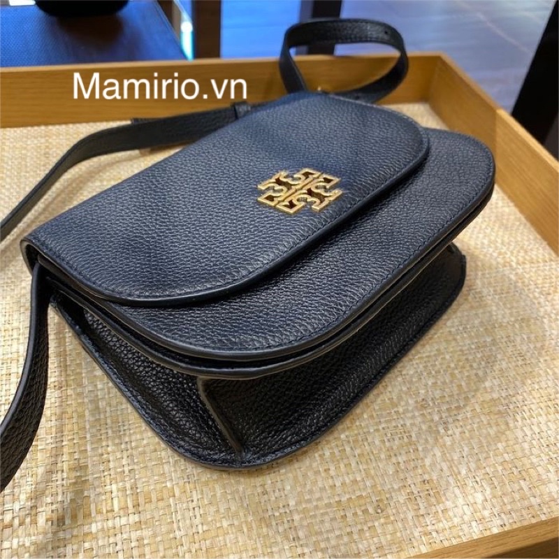 Tory Burch Britten Small Saddle Crossbody 86838,Hàng xuất