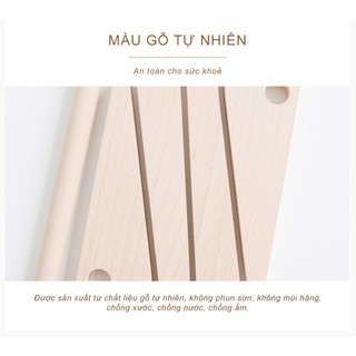 Giá đỡ kê laptop gỗ 2 tầng, hỗ trợ  tản nhiệt tốt,dành được cho macbook, ipad, để bàn gấp gọn.