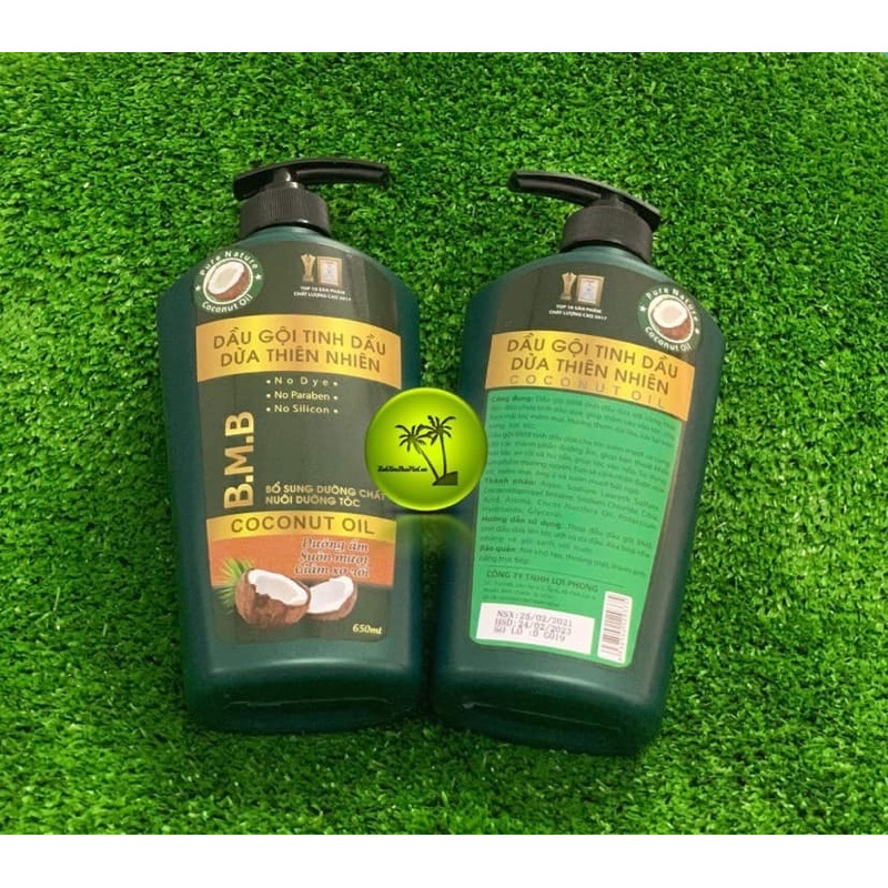 (Siêu Sale ) 650ml Dầu Gội Tinh Dầu Dừa Thiên Nhiên Coconut Oil B.M.B