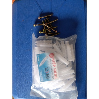 combo 10 tắc kê nhựa + vít đủ size ( số 2,3,4,5,6,7,8,9 )