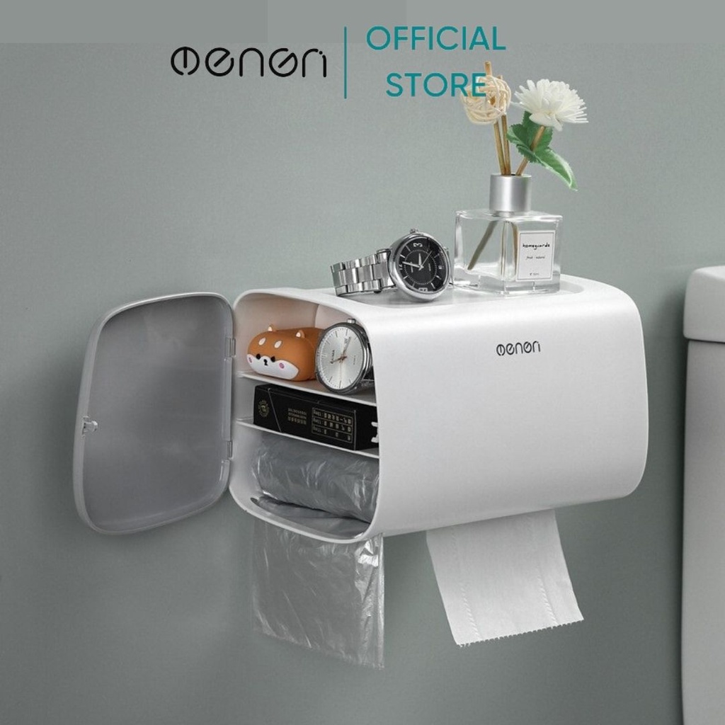 Hộp Giấy Vệ Sinh OENEN Hình Chữ Nhật , Hộp Đựng Giấy Vệ Sinh OENON - Tặng Kèm Miếng Dán