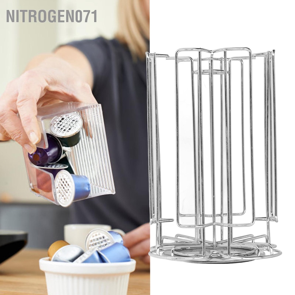Nitrogen071 Giá đựng cà phê Pod đỡ kim loại Cà Capsule cho Tổ chức lưu trữ