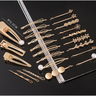 Kẹp tóc nữ hot trend bằng kim loại xinh xắn, kẹp tóc mái nhiều kiểu phong cách Hàn Quốc 2021