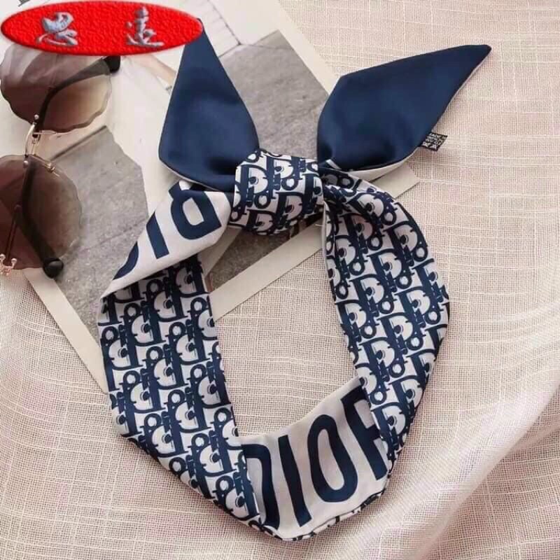 Khăn cột tóc Dior phụ kiện cột,quấn túi xách thời trang