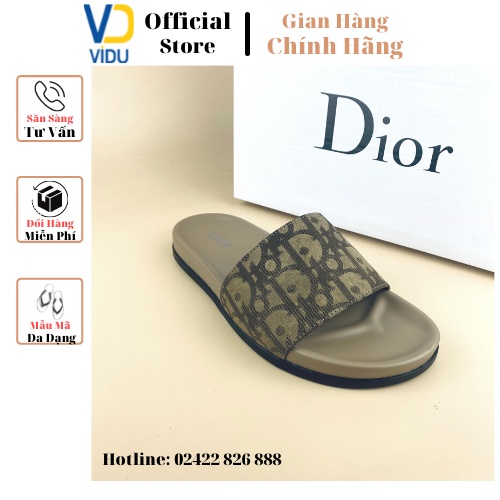 Dép nam thời trang DIOR ViDu 21108 màu vàng chống trơn trượt, đi êm chân