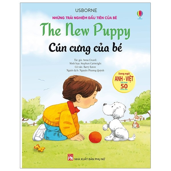 Sách - Những Trải Nghiệm Đầu Tiên Của Bé - Cún Cưng Của Bé (Song ngữ Anh-Việt)