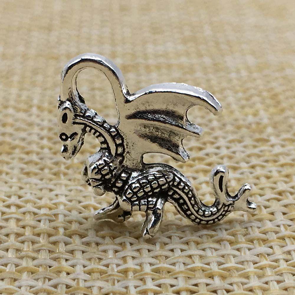 Mặt Vòng cổ Hình Rồng Bay Trang Trí Halloween Kích Thước 20 * 15mm