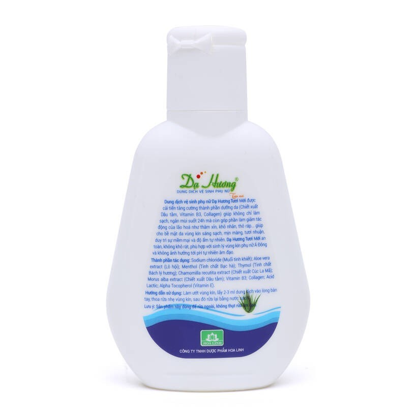 Dung dịch vệ sinh phụ nữ Dạ Hương Xanh Dương (nha đam) 100ml - sạch nhẹ, khử mùi hôi, bảo vệ vùng kín - cvspharmacy