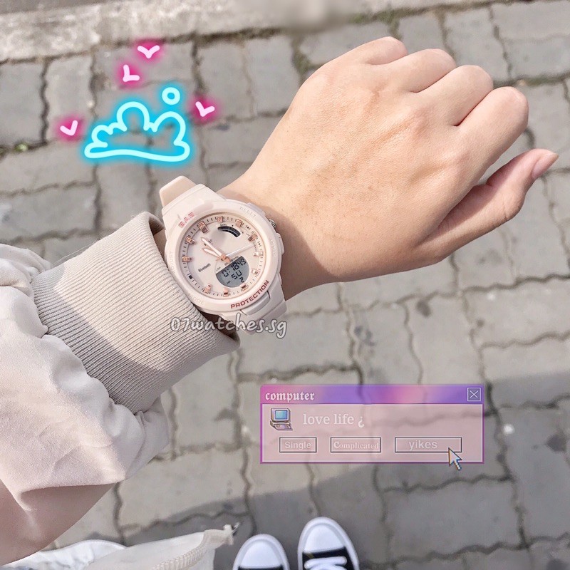 [watches.sg] Đồng Hồ Nữ BG100 màu Nâu Be