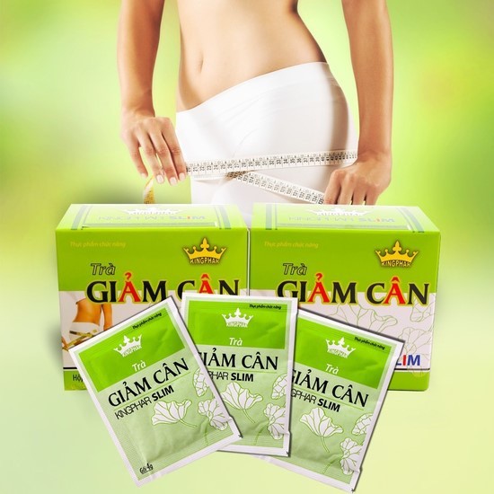 TRÀ GIẢM CÂN  Kingphar  SLIM  -Hộp 15 gói -Hỗ trợ tăng cường chuyển hóa chất béo, hỗ trợ giảm béo.