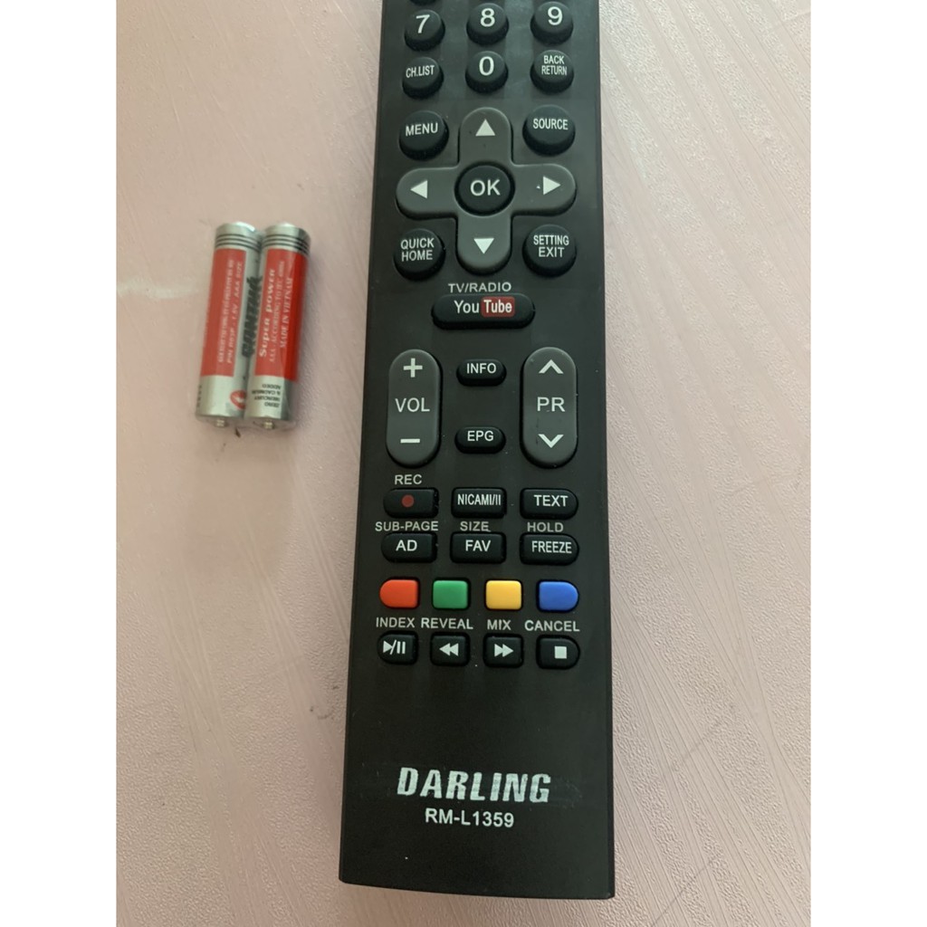 REMOTE ĐIỀU KHIỂN TIVI DARLING SMART MẪU 3