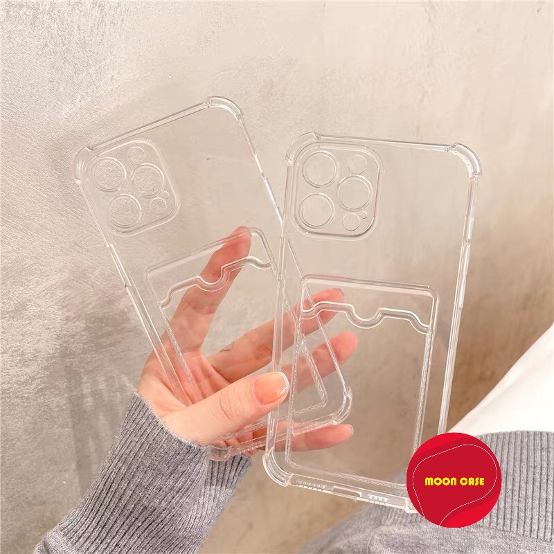 Ốp lưng có NGĂN GIỮ THẺ trong suốt KHÔNG Ố VÀNG 6/6plus/6s/6splus/7/7plus/8/8plus/x/xr/xs/11/12/13/14pro/max/plus/promax