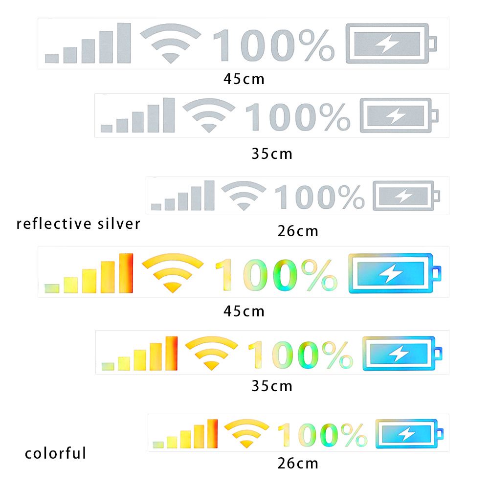 Miếng Dán Trang Trí Xe Hơi Hình Biểu Tượng Wifi Phản Quang Độc Đáo