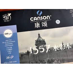 Sổ vẽ màu nước Canson 1557 - 300gsm