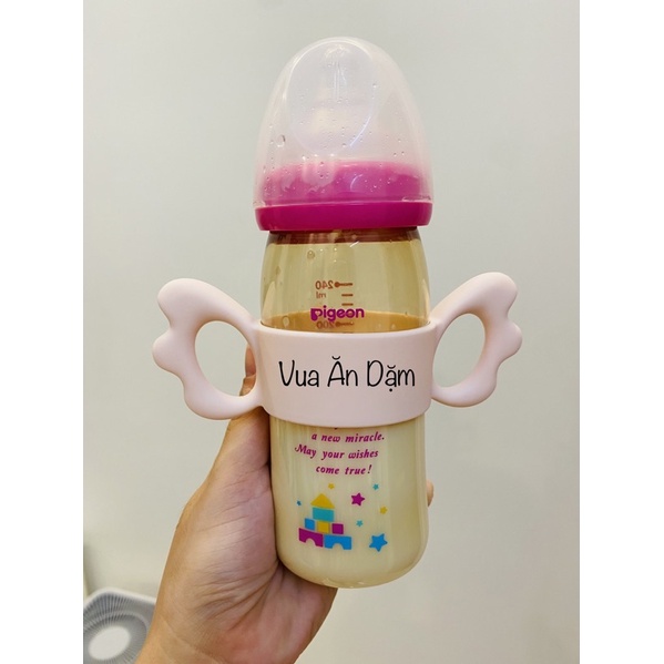 (Mẫu Mới) Tay cầm bình sữa Moyuum Avent Hegen bằng silicon, phù hợp với tất cả bình cổ rộng