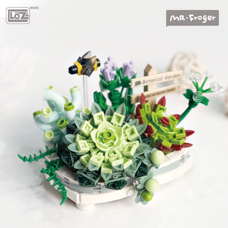 Bộ đồ chơi lắp ráp mô hình chậu cây bonsai mini