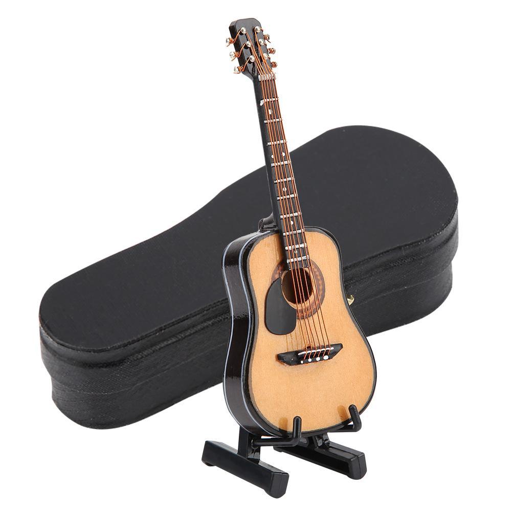 Mô Hình Đàn Guitar Mini Bằng Gỗ Dùng Để Trang Trí