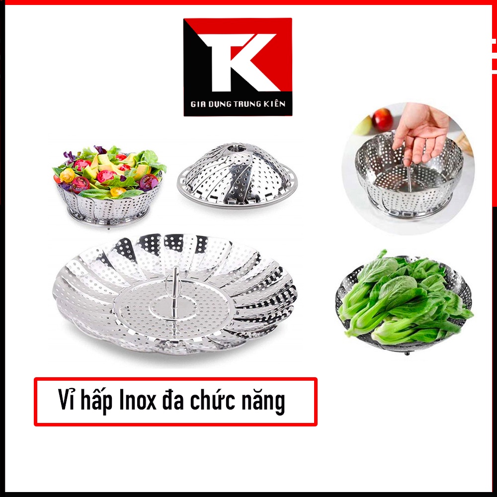 Vỉ hấp inox đa chức năng vỉ hấp xôi vỉ hấp nồi cơm điện vỉ hấp bánh bao vỉ hấp xoè