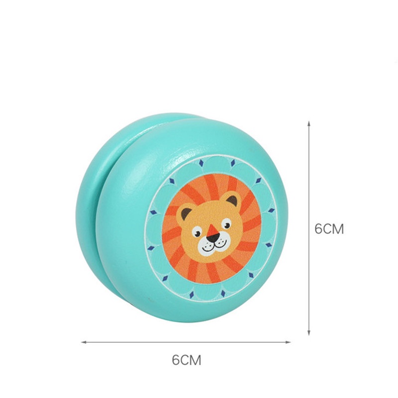 Đồ Chơi Yoyo Bằng Gỗ Họa Tiết Nhím Hoạt Hình Cổ Điển Dành Cho Trẻ Em Mới Bắt Đầu