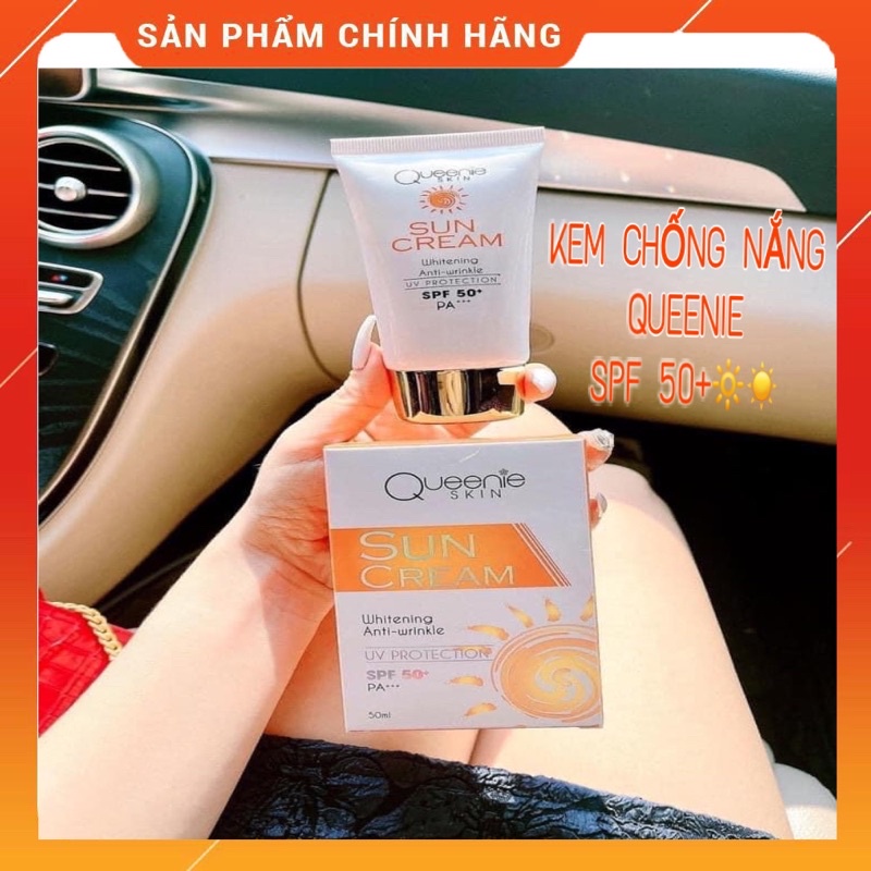 [Sản Phẩm Chính Hãng Queenie] Kem Chống Nắng Trắng Da Queenie skin
