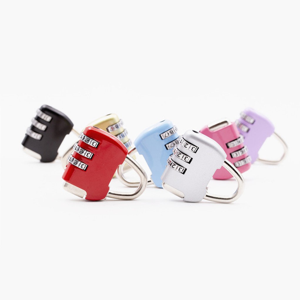 Ổ khóa hành lý 3 chữ số mini bằng kim loại tiện dụng