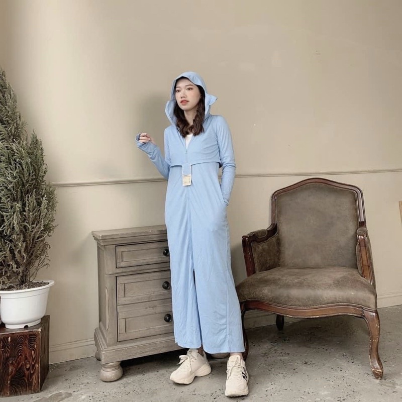 Áo chống nắng dài liền thân MUJI hàng xuất dư 3 màu