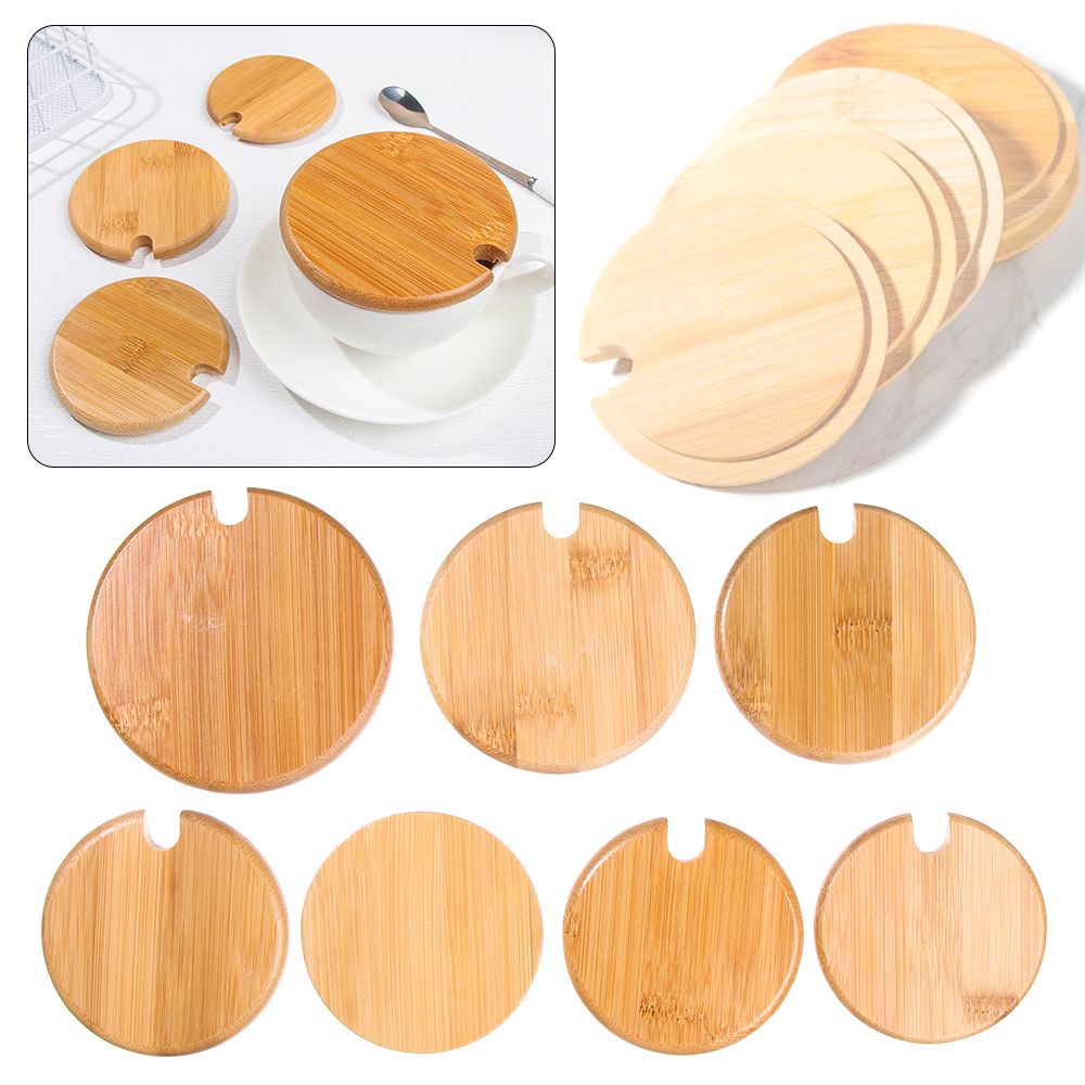 Nắp đậy cốc bằng gỗ tre có thể tái sử dụng