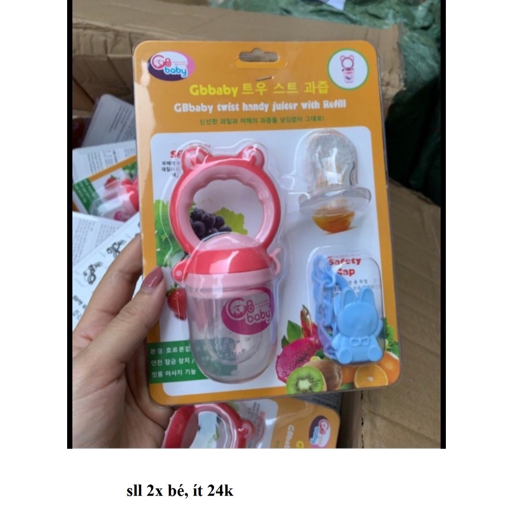 túi ăn dặm, túi nhai chống hóc vỉ GB