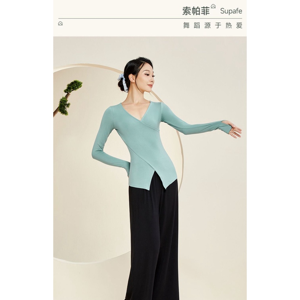 M &amp; E Sophie Áo Tay Dài Co Giãn Dùng Để Luyện Tập Múa Truyền Thống Trung Hoa Truyền Thống Rhyme