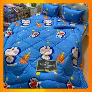 Sét 5 món chăn phao ga gối chất poly cotton sốc