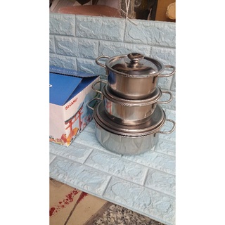 Bộ 3 nồi inox 1 đáy Sharp