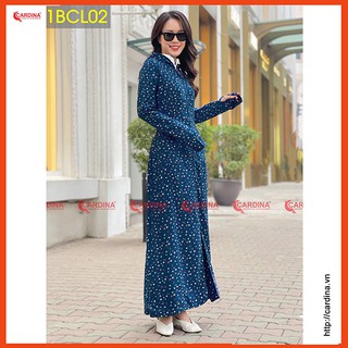Áo Chống Nắng Nữ 𝐂𝐀𝐑𝐃𝐈𝐍𝐀 Chất Lanh Nhung 2 Lớp Dáng Dài Liền Thân Cao Cấp Mềm Mại , Chống Tia UV  1BCL.