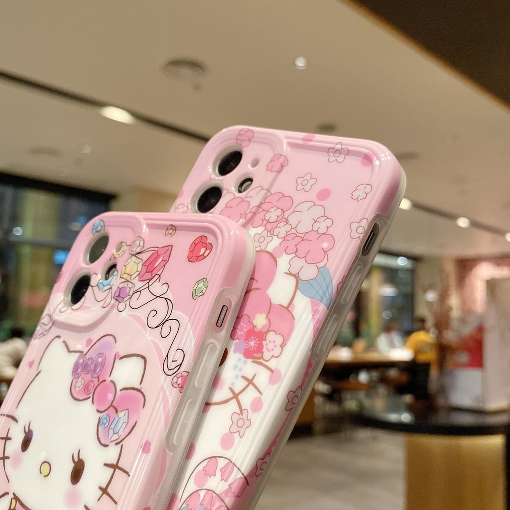 Ốp Điện Thoại Tpu Silicon In Hình Hello Kitty Cho IPhone 11 12 13Pro Max XS Max X XS XR 7 8 Plus