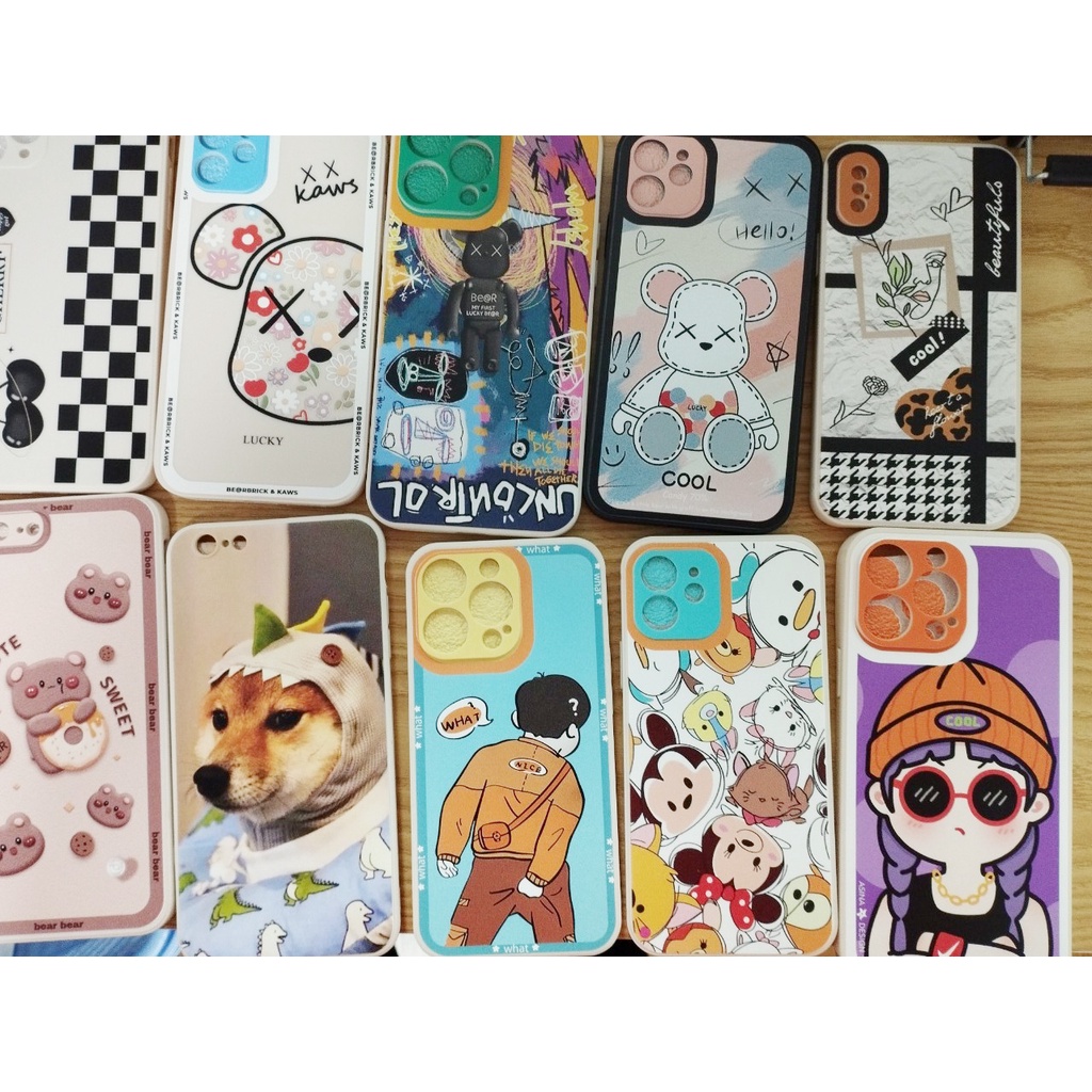 [ Xả Kho - Sale Sốc ] Ốp Iphone Ngẫu Nhiên Siêu Đẹp [Đồng Giá 5K] Viền Vuông Bảo Vệ Camera Đủ Mã Iphone 6 Đến 13 Promax