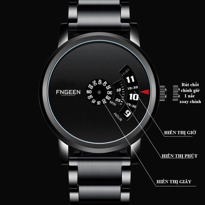 Đồng hồ nam chính hãng FNGEEN tuyệt đẹp,chạy dọc , kiểu dáng thời trang lịch lãm (MÃ: FN101)