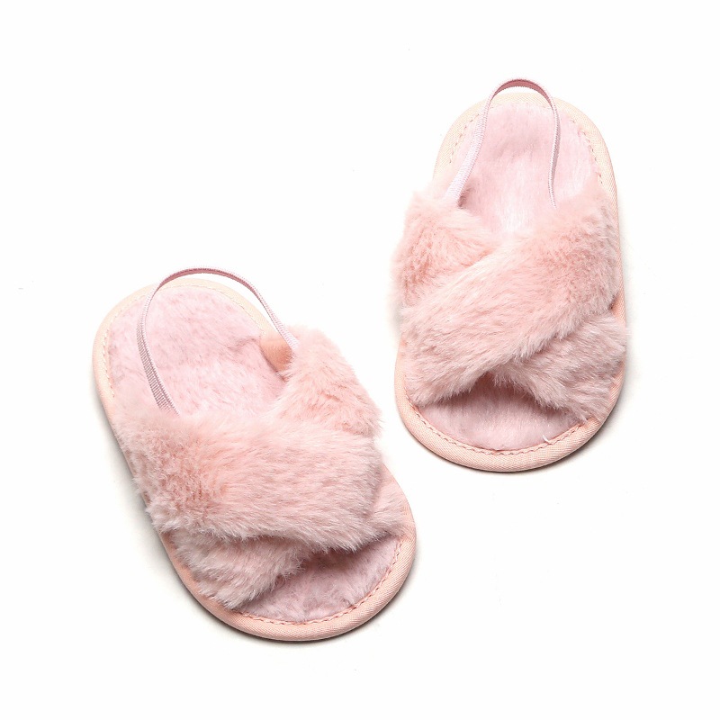 （0-18 M) WEIXINBUY Kids Slippers Children Home House Girls Shoes Boys Indoor Bedroom Baby Cotton House Flats Soft Bottom Slippers