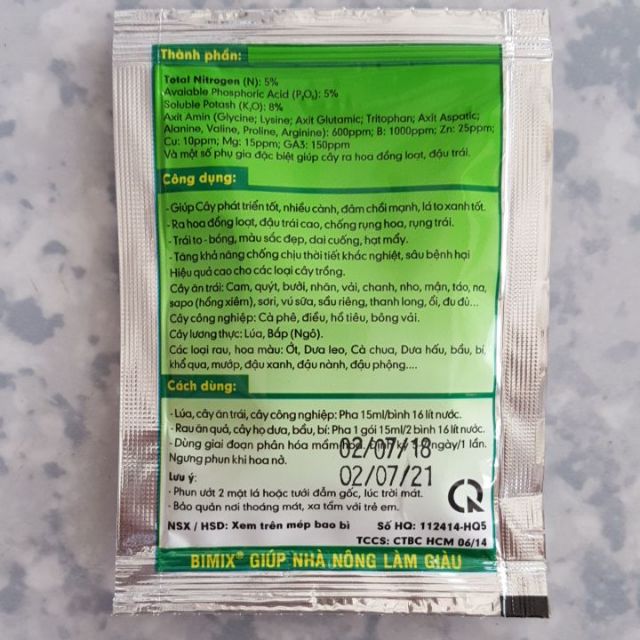 Siêu ra hoa đậu trái Bimix super seeds