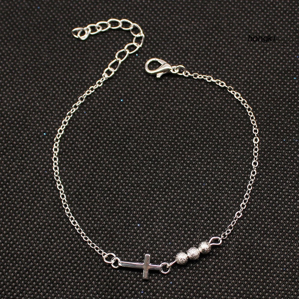 Vòng Tay Chuỗi Hạt Mặt Thánh Giá Thời Trang Dành Cho Nữ