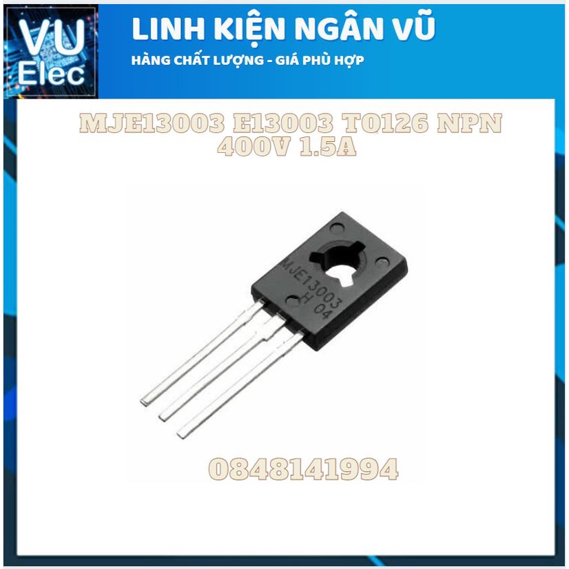 Bộ 5 Con MJE13003 E13003 TO126 NPN 400V 1.5A