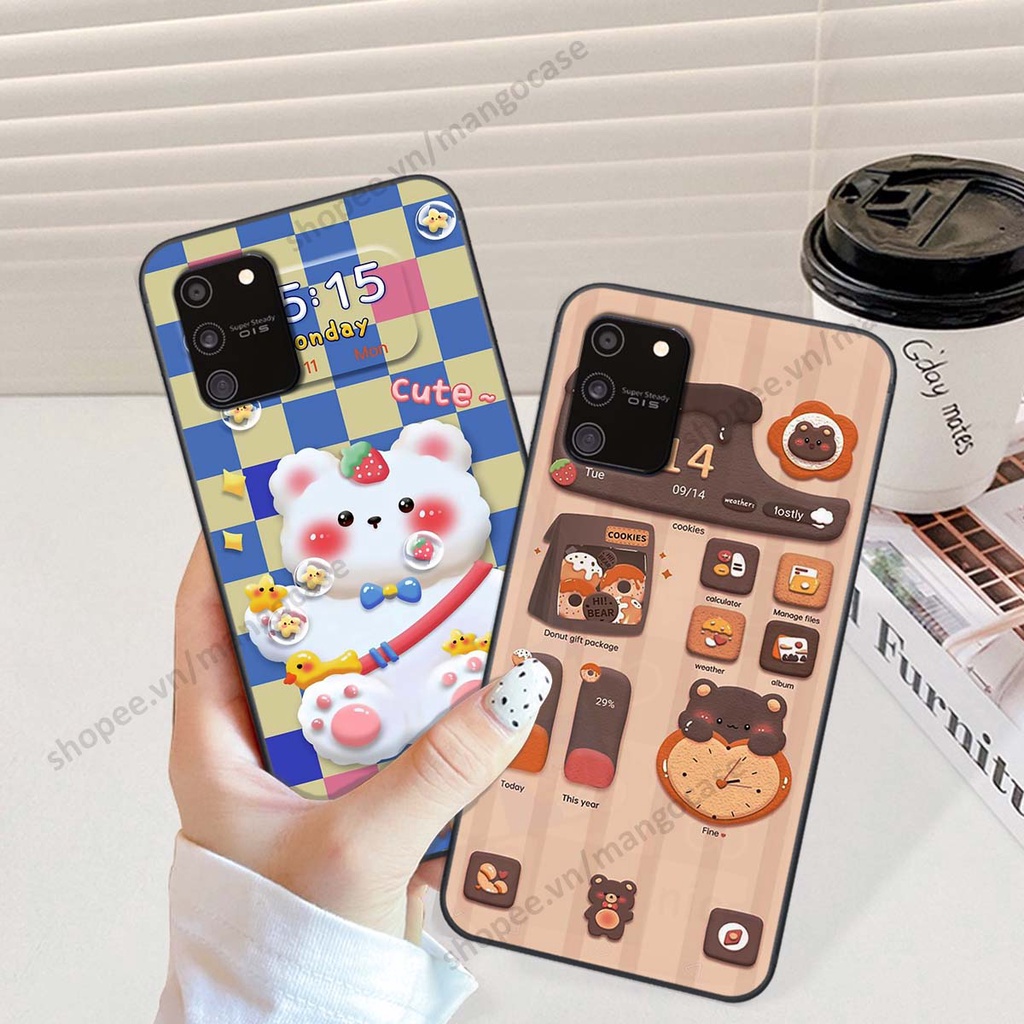 Ốp lưng Samsung S10 Lite hình gấu, thỏ, đồng hồ cute dễ thương