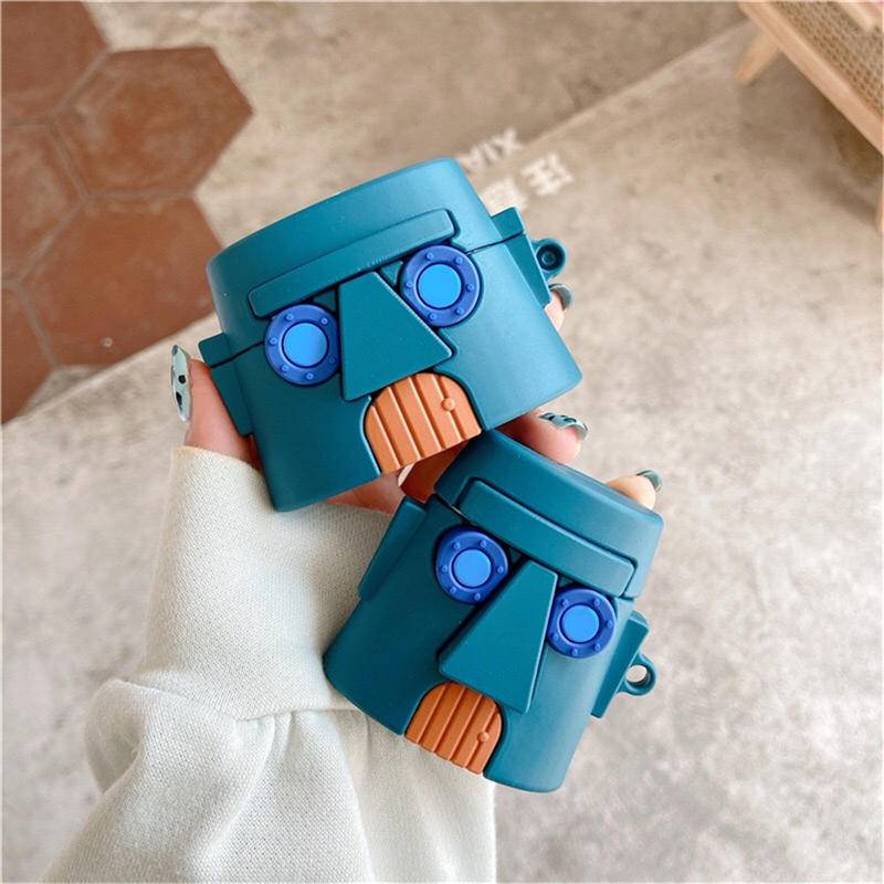 Vỏ Bảo Vệ Hộp Sạc Tai Nghe AirPods 1 2 Pro Bluetooth Không Dây Chất Liệu Silicon Mềm Hình Ngôi Nhà Dứa 3D
