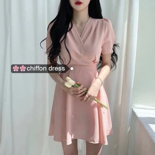 [ORDER] Váy chiffon buộc nơ Hàn Quốc