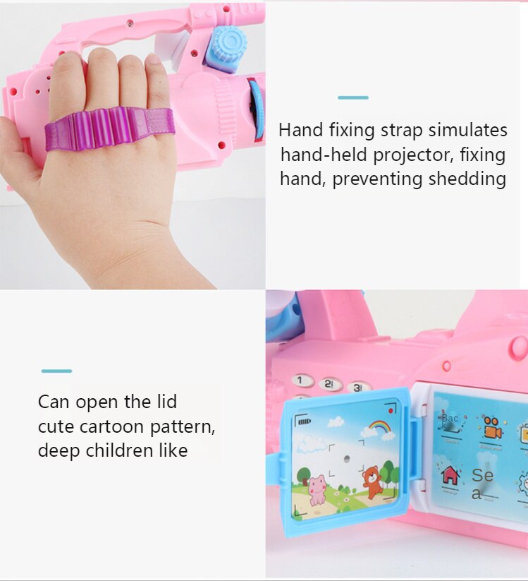  Kids Camera Mini Educational Toys Digital Camera Pretend Play Projection Video Camera  For Children Baby Birthday Gift 