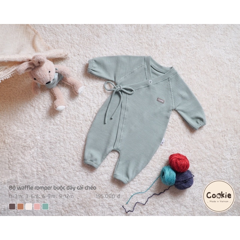 COOKIE - BODY buộc dây cài chéo WAFFLE