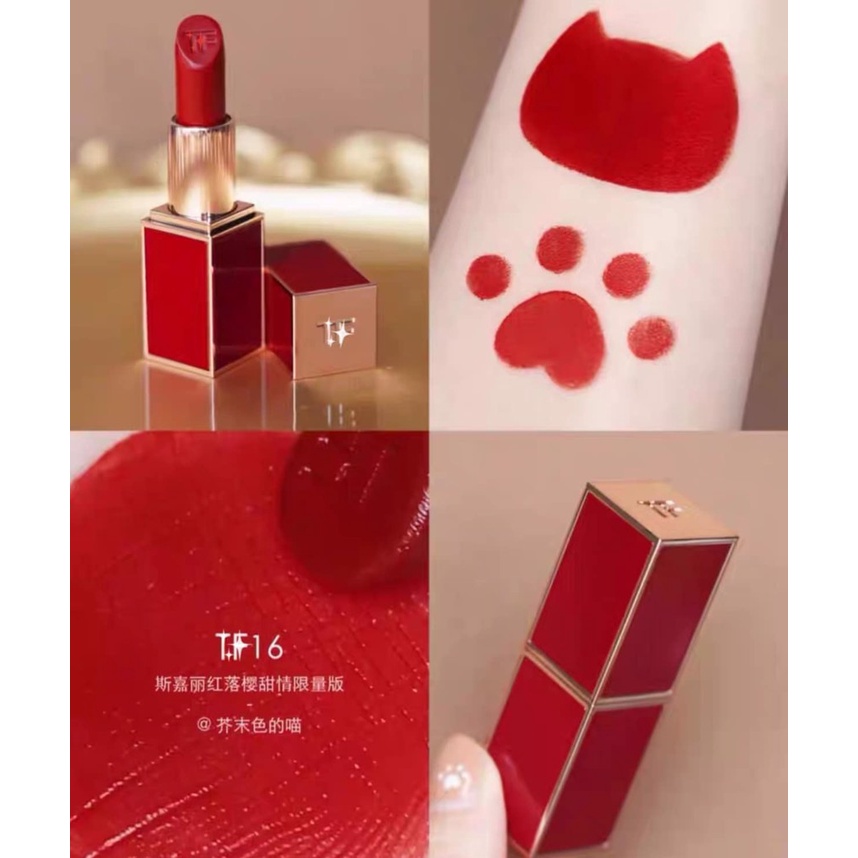 [Limited] Son Tom Ford màu 16 Scarlet Rouge Scented vỏ đỏ