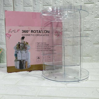 Kệ mỹ phẩm xoay 360 độ