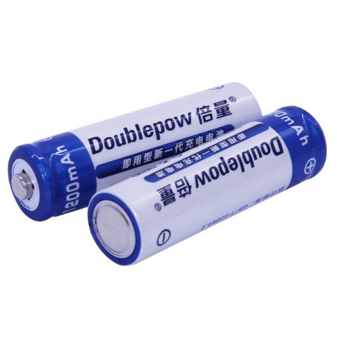 Hộp 4 viên pin tiểu sạc cao cấp AA Ni-MH 1200mAh Doublepow